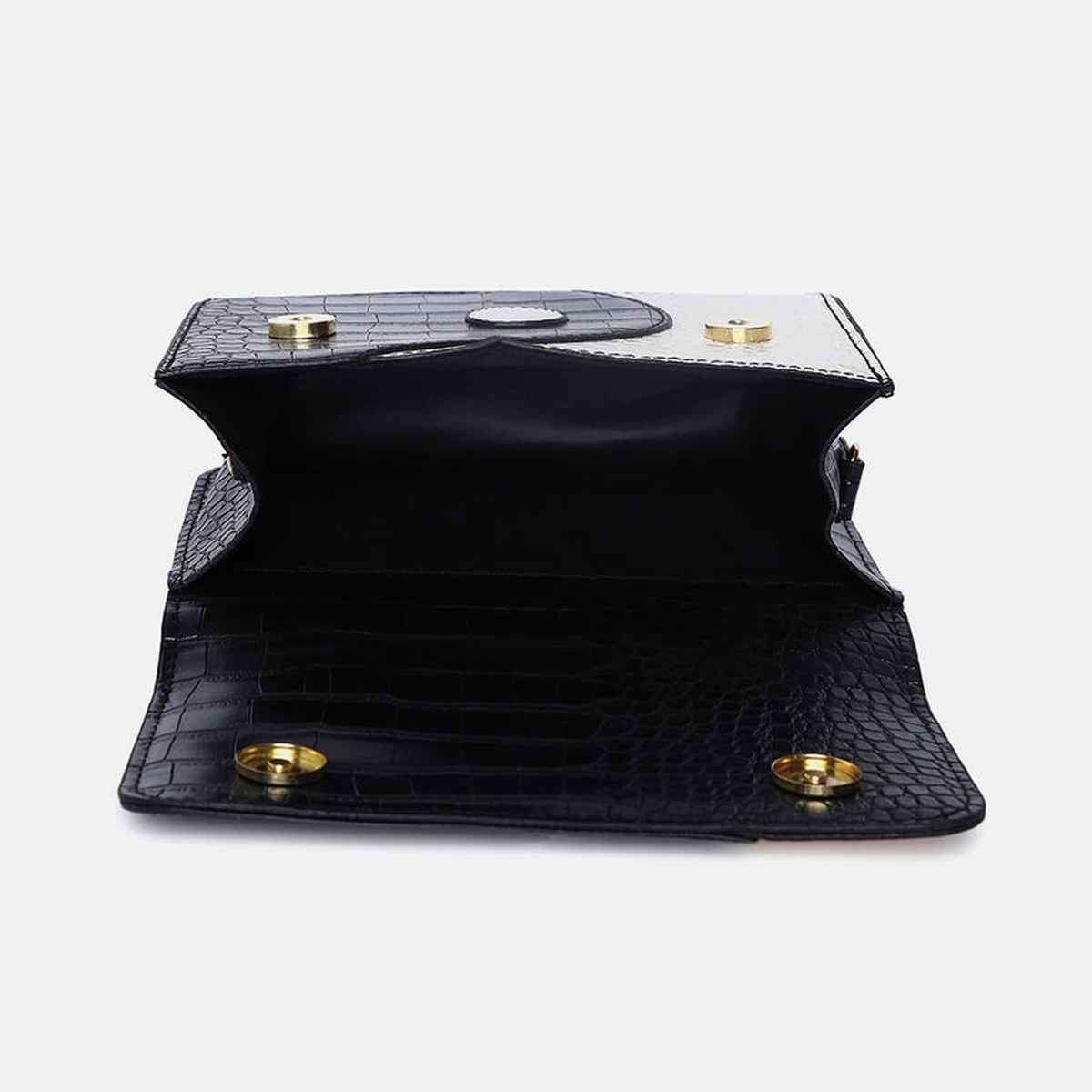 Haute Sauce Women's Textured PU 2 L Satchel | Multicolour