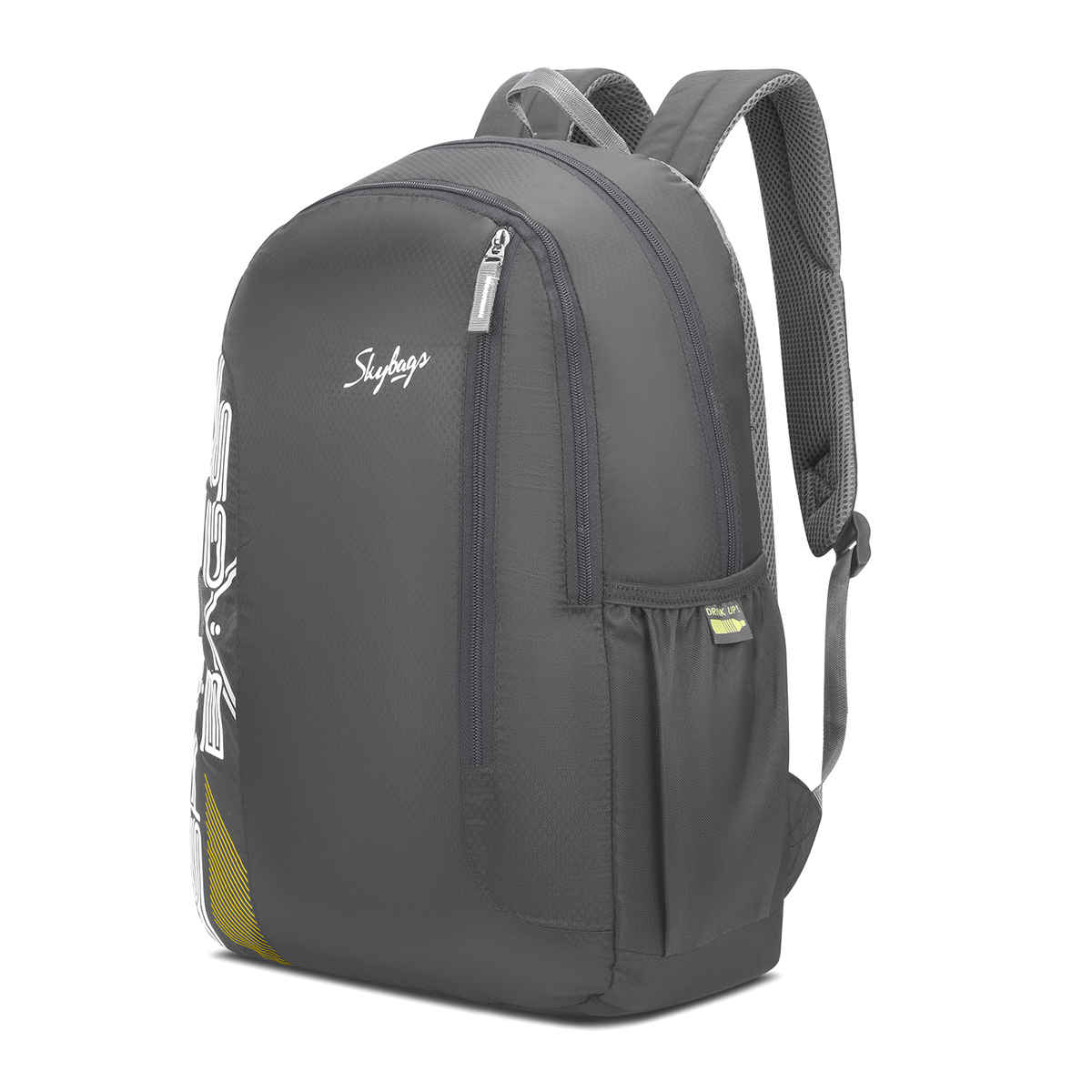 Skybags Sync Backpack with 2 Compartments | Grey - 28 L