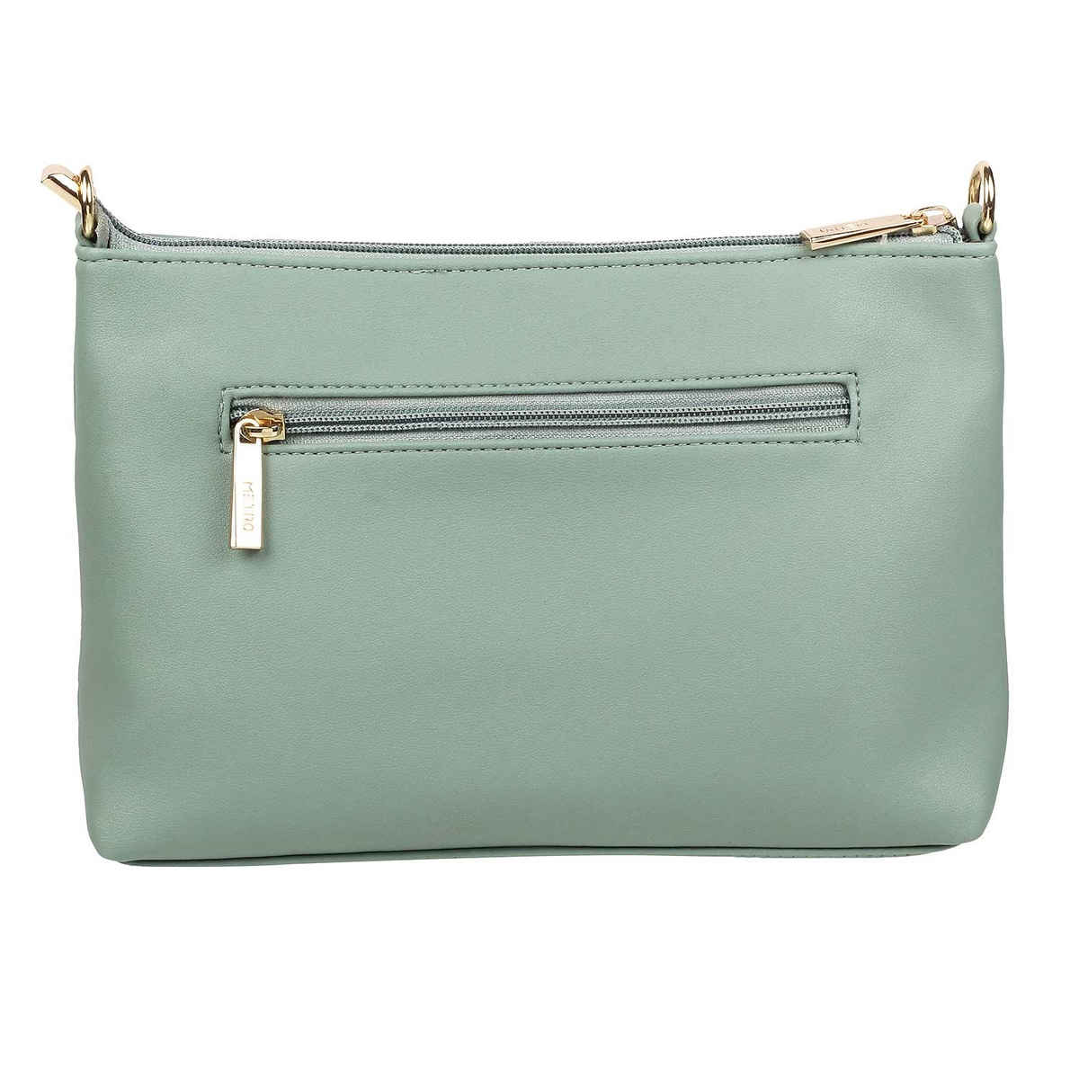 Metro Green Synthetic Sling Bag for Women | 66-7249-21