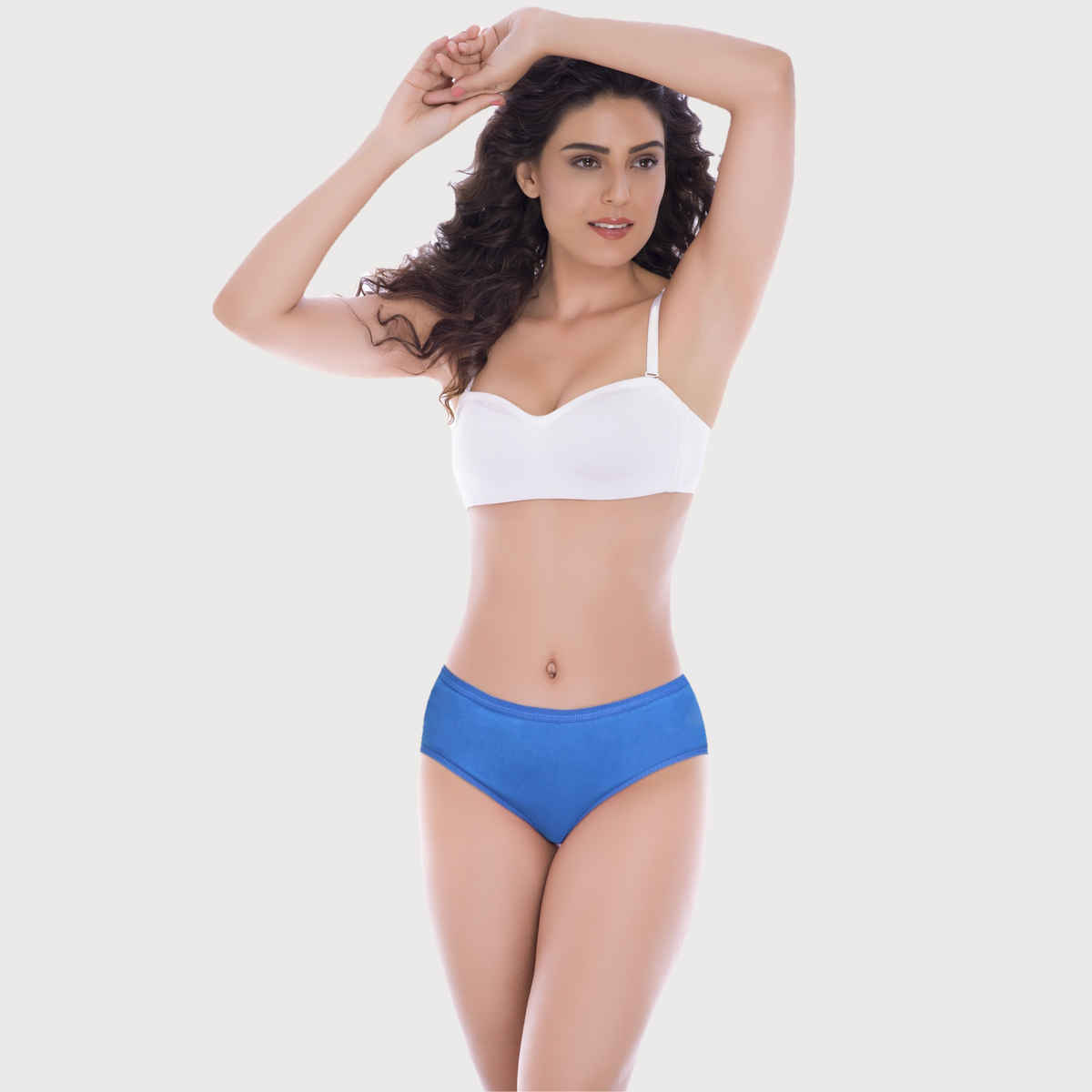 Bodycare Women's Solid Cotton Briefs | Outer Elastic | SKU: 26D | Multicolour