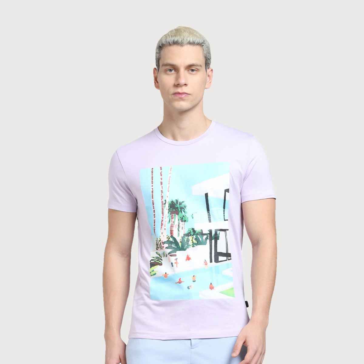 JACK & JONES Men's Slim fit T-shirt | Purple - S