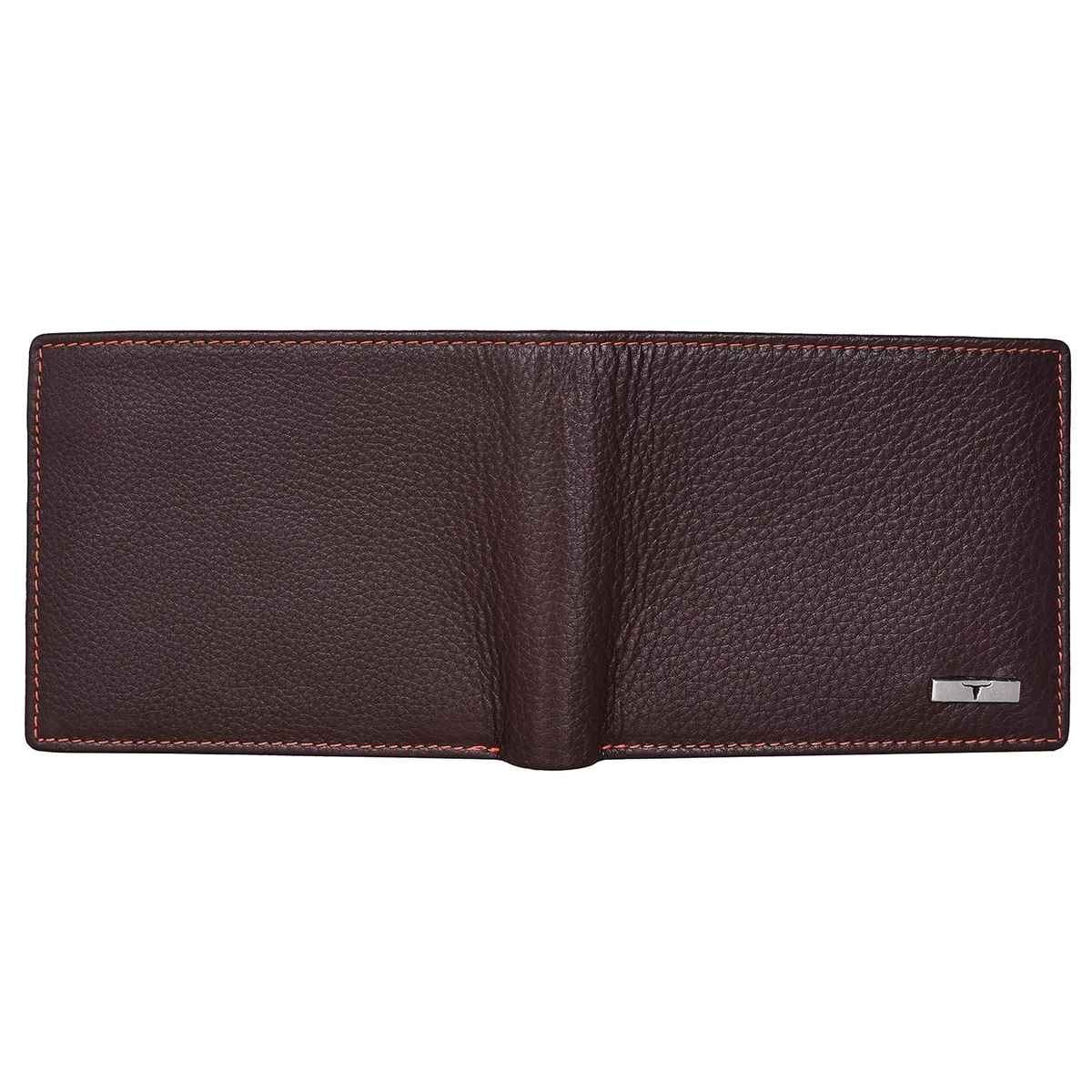 Urban Forest Men's Kyle Leather Wallet | Brown & Orange