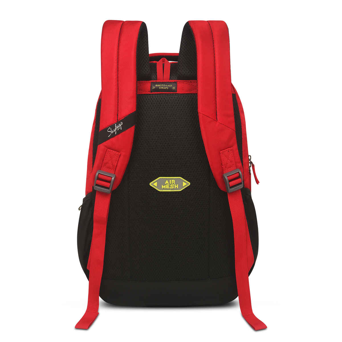 Skybags Unisex Logo Polyester 22 L Padded Grab Handle Laptop Backpack | Red - M