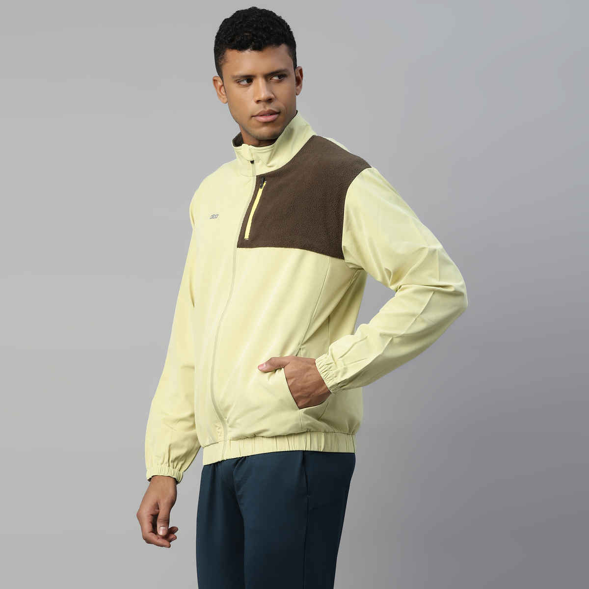 Dida Men's Sports Jacket | Regular Comfortable Stretchable Dry-Fit | S.Green - M