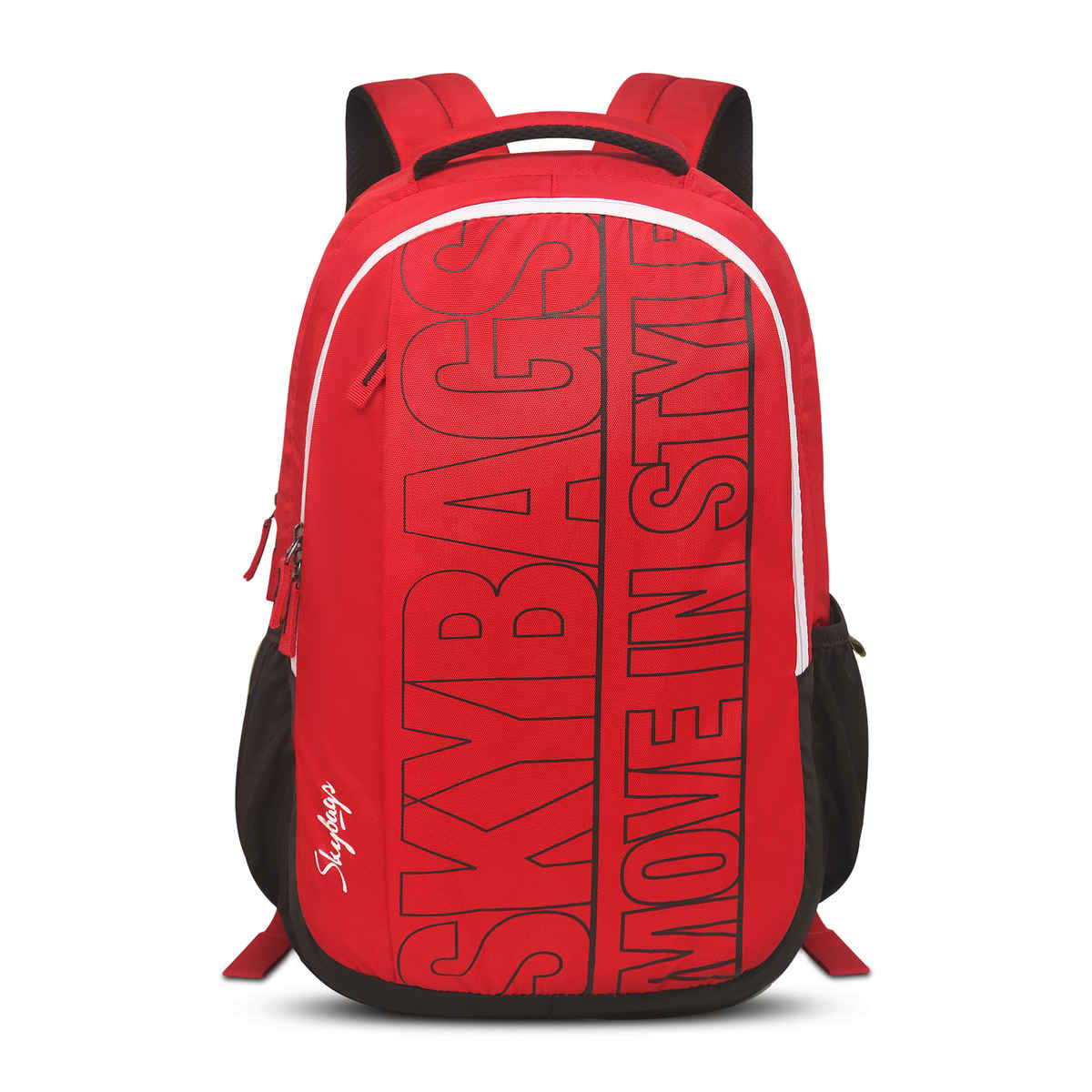 Skybags Unisex Logo Polyester 22 L Padded Grab Handle Laptop Backpack | Red - M