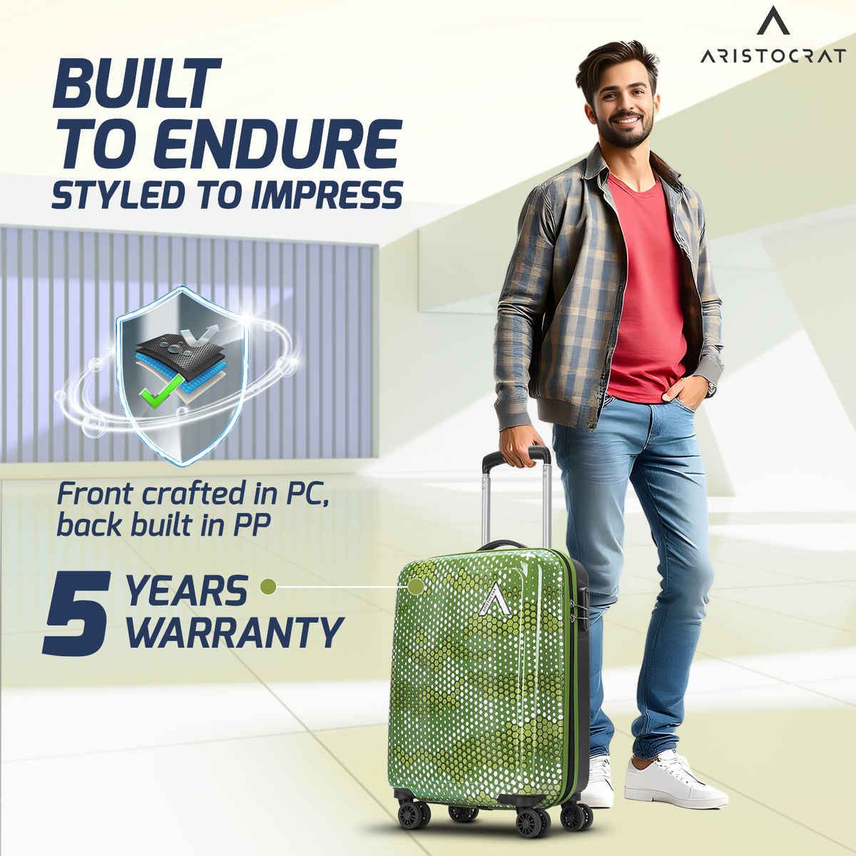 Aristocrat Combat Strolly | Green - 53 L