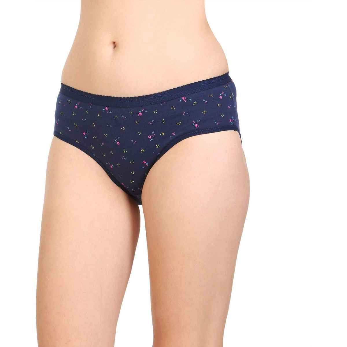 Bodycare Women Brief Panty Printed Premium Cotton | Assorted - L