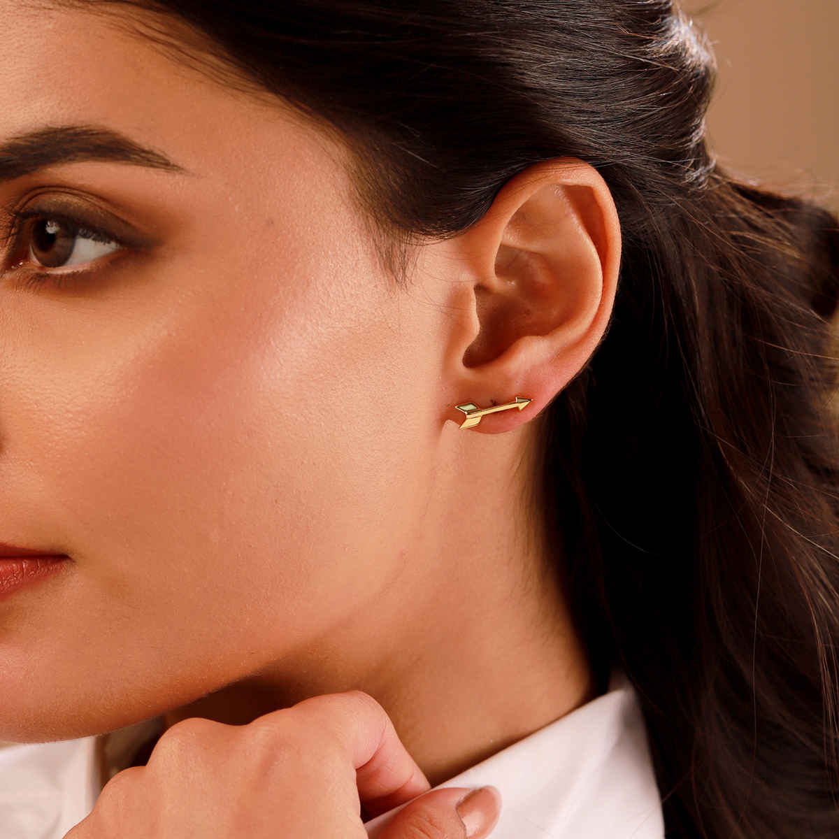 Voylla Valentines Day Heart and Arrow Cupid Mismatched Earrings