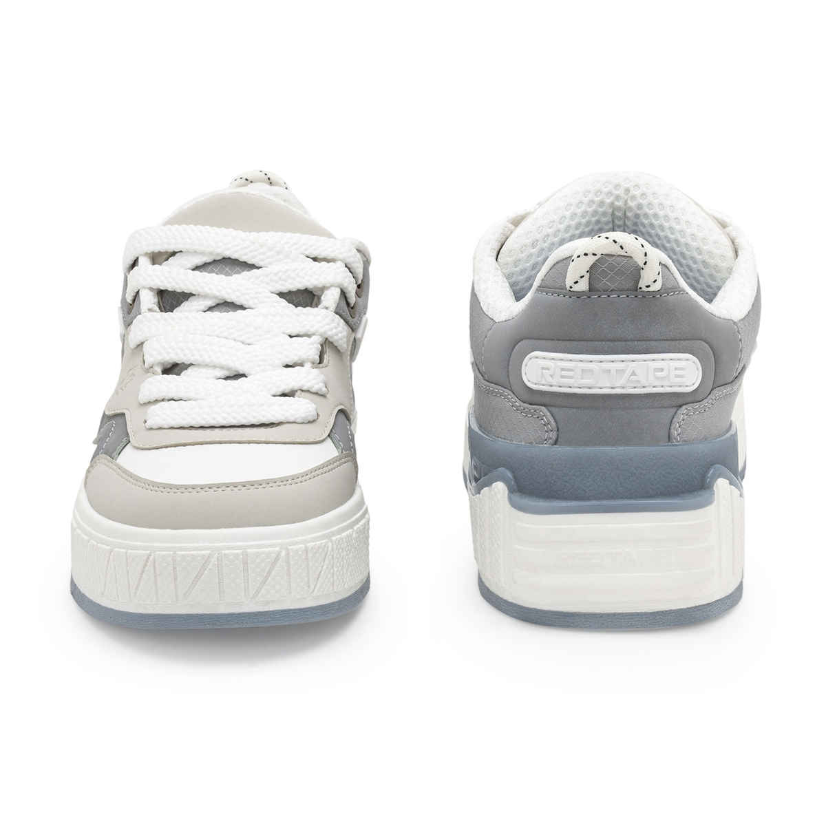 Red Tape Casual Sneaker Shoes For Men | Arch Support And Shock Absorption | Blue-Grey | Size 10