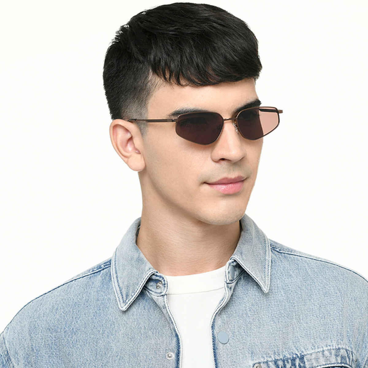 Vincent Chase By Lenskart 100% UV Protection Unisex Sunglasses |  Wide 14.7 cm Brown