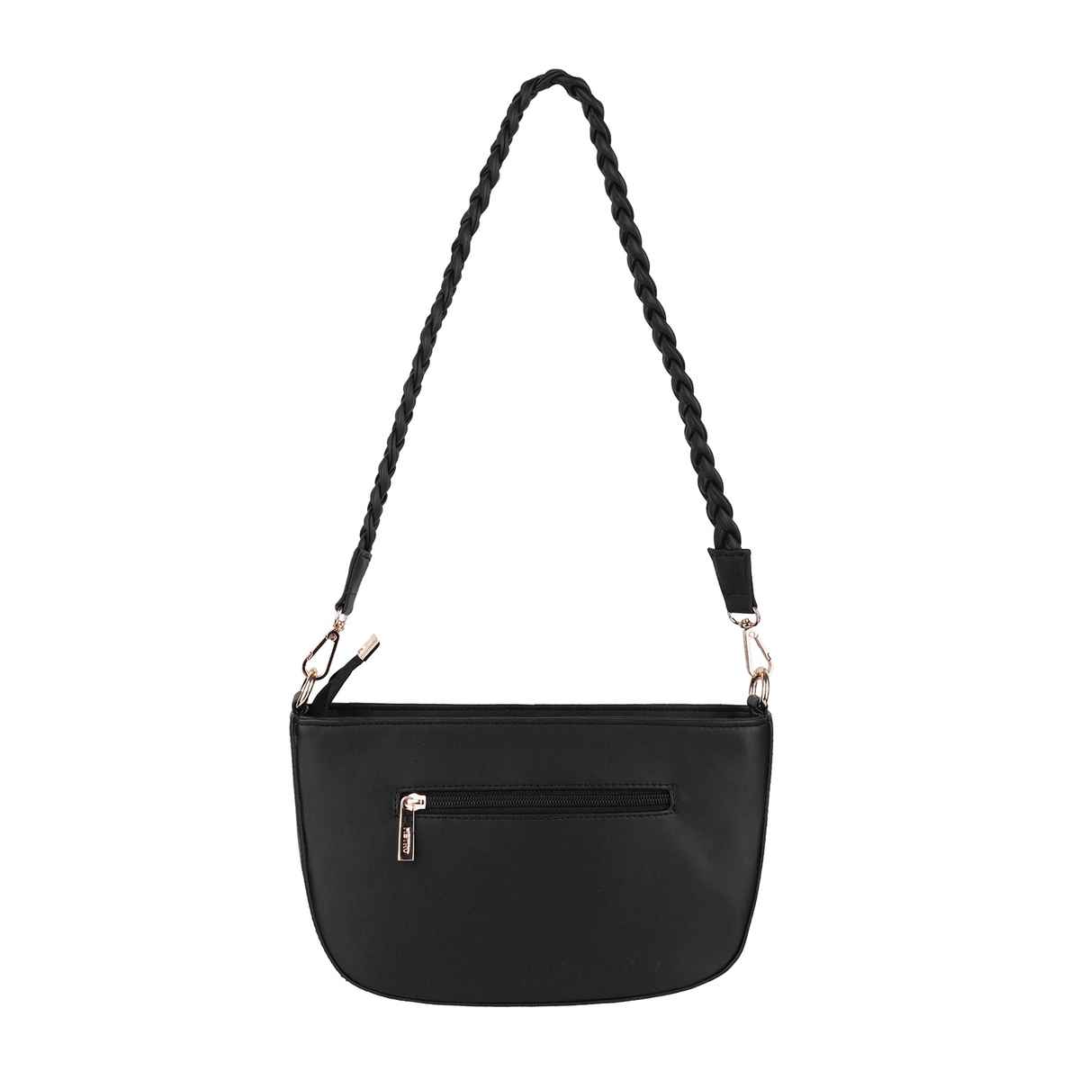 Metro Black Synthetic Sling Bag for Women | 66-179-11