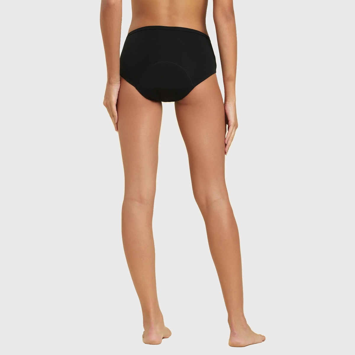 Van Heusen Women's Black Solid Anti Bacterial High Absorbance Stay Dry Period Panty - L