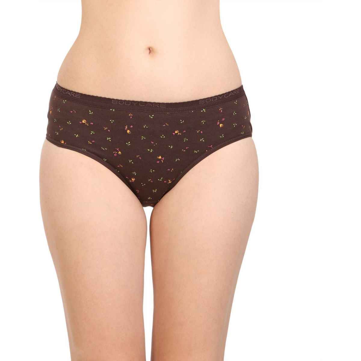 Bodycare Women Brief Panty Printed Premium Cotton | Assorted - L