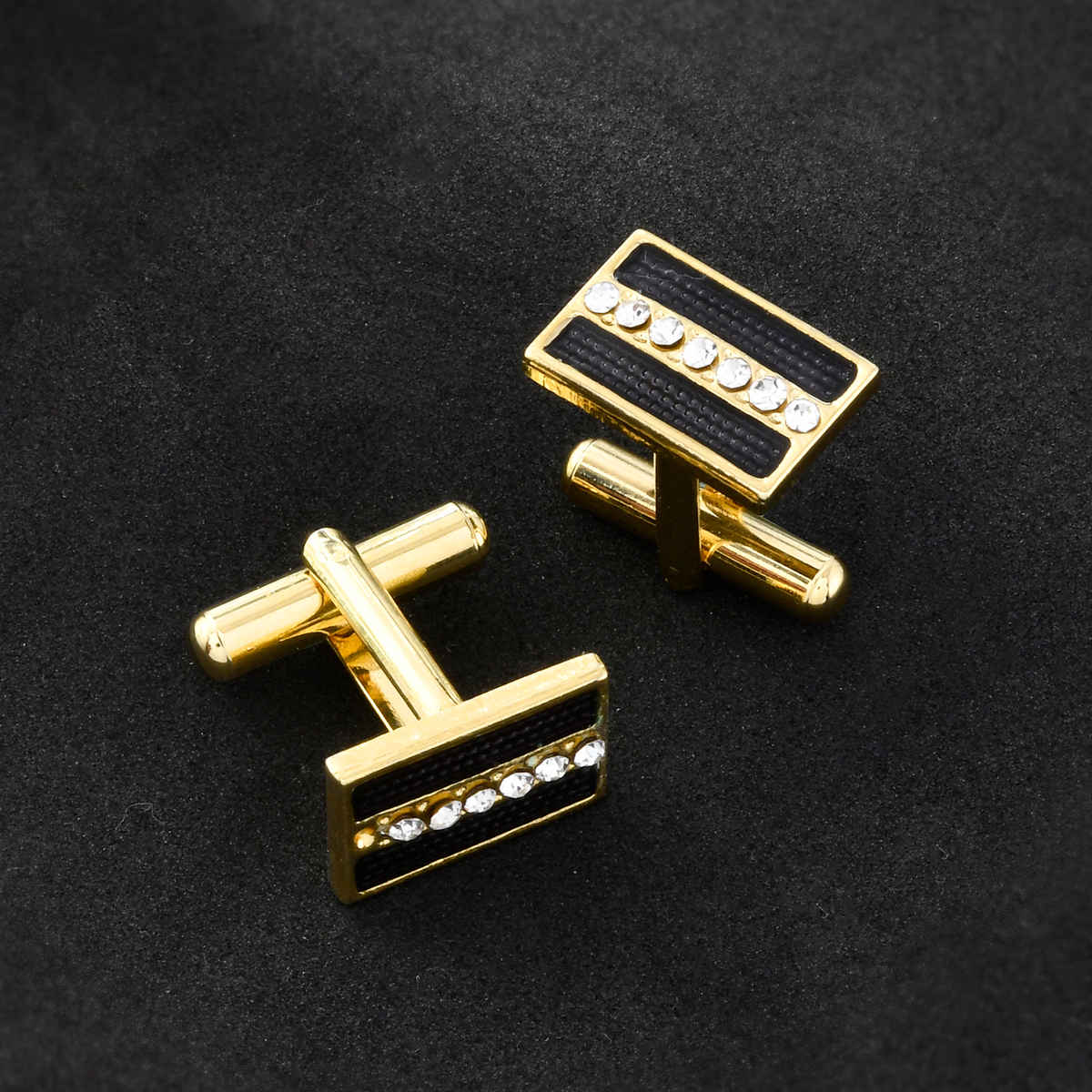 Voylla Pinnacle of Style Gold Men's Cufflinks