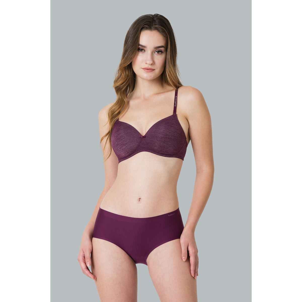 Van Heusen Women Wine No Visible Panty Line Easy Stain Release Gusset Hipster Panty - L/XL