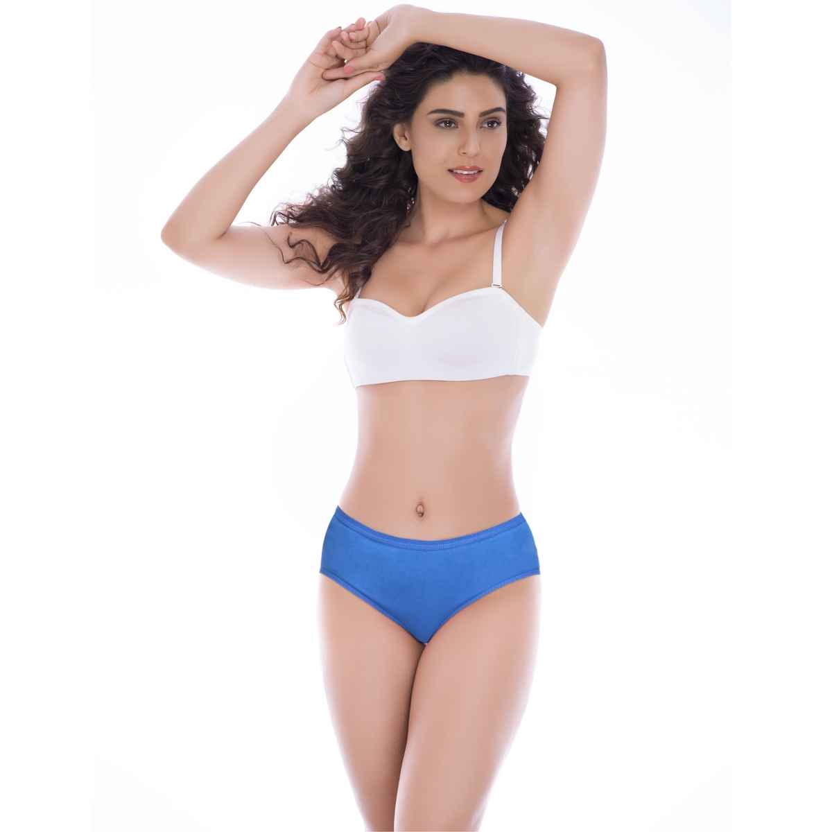 Bodycare Women's Solid Cotton Briefs | Outer Elastic | SKU: 26D | Multicolour