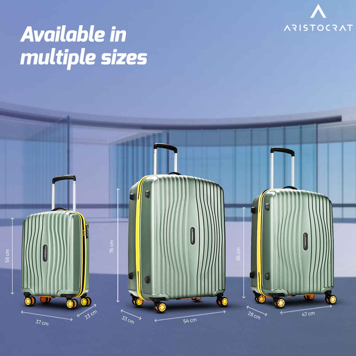 Aristocrat Vortex Plus Trolley | Thyme Green - 75 L