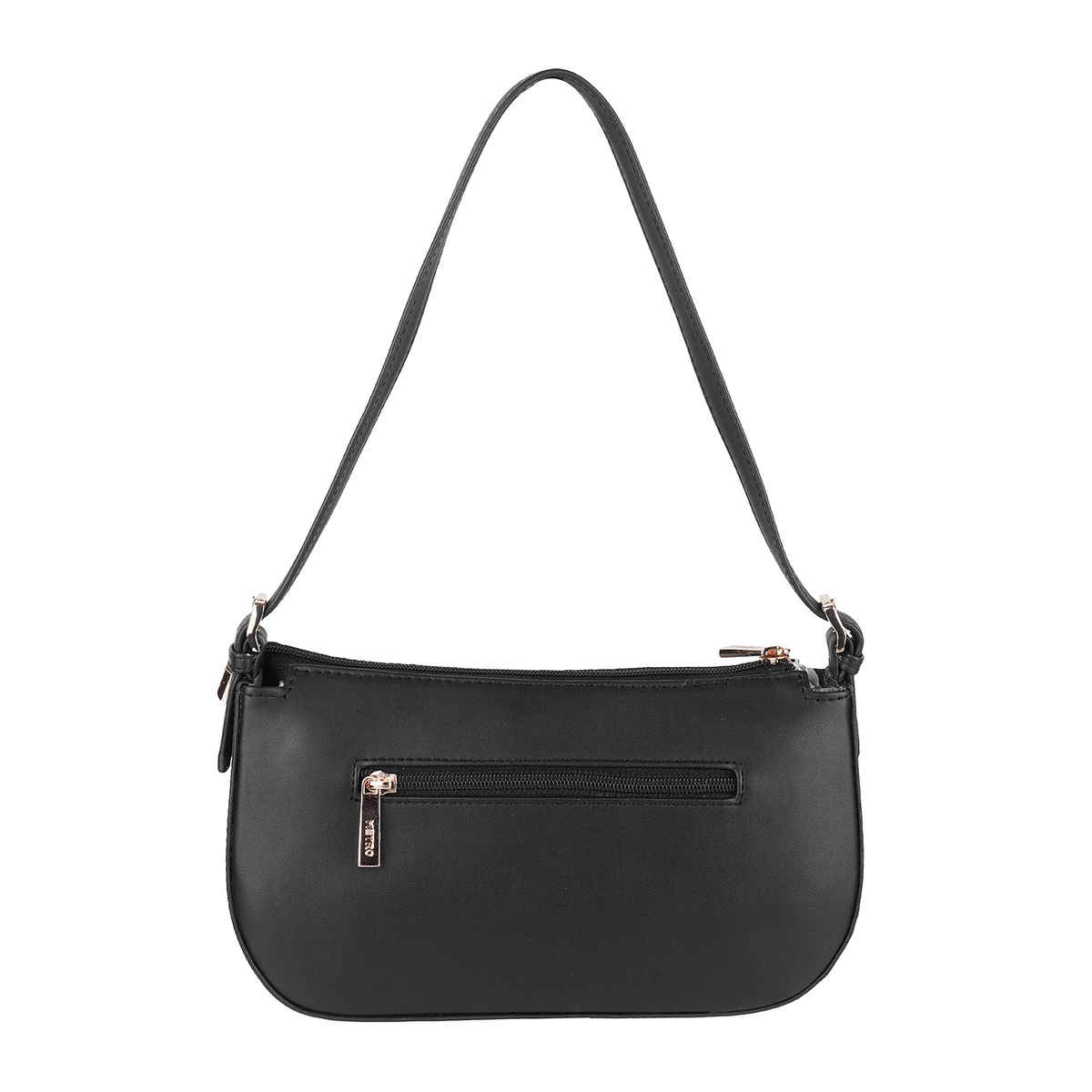 Metro Women's Textured PU Shoulder Bag | Black