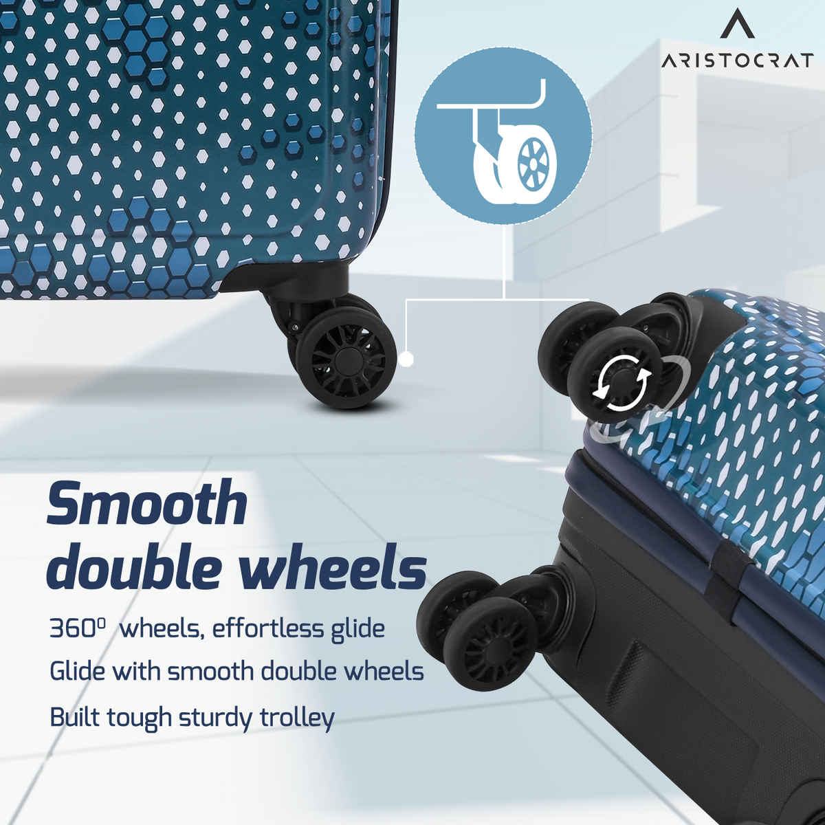 Aristocrat Combat Strolly | Blue - 53 L