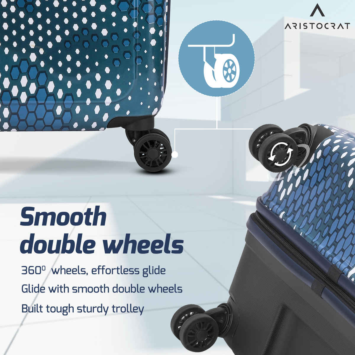 Aristocrat Combat Strolly | Blue - 63 L