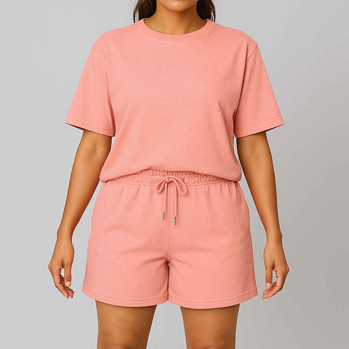 EQL Women's Pure Cotton Shorts | Coral - XL