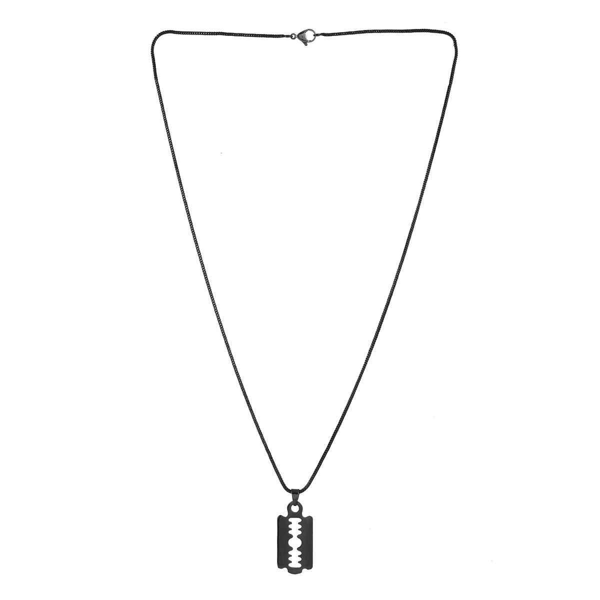 Voylla Eclipse Stylish Black Blade Mens Pendant