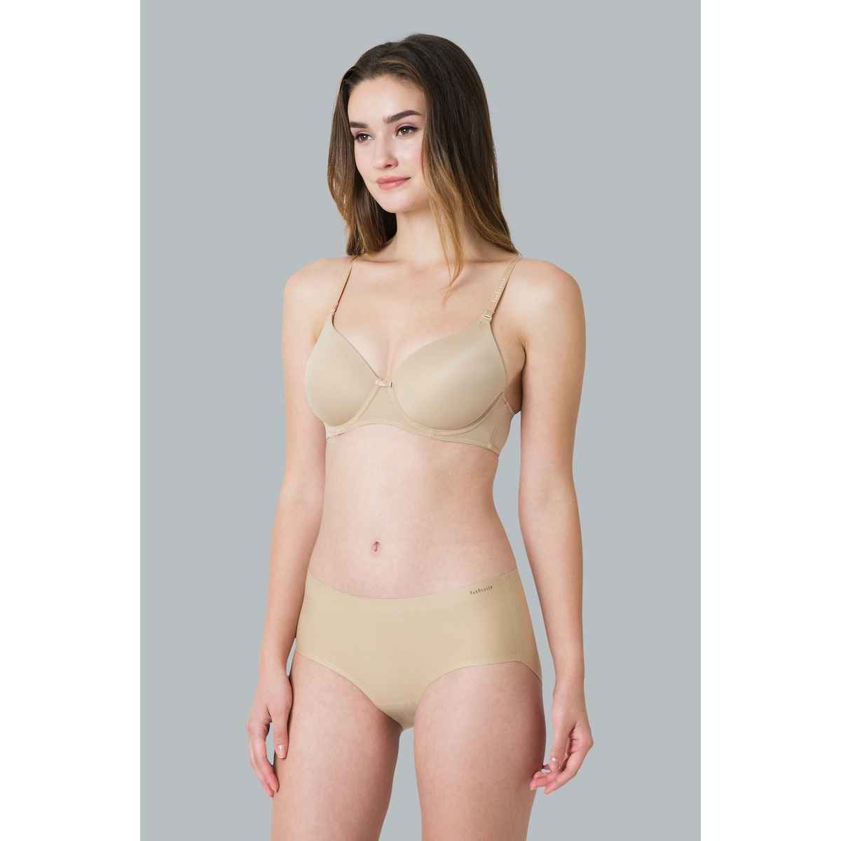 Van Heusen Women Skin No Visible Panty Line Easy Stain Release Gusset Hipster Panty - S/M