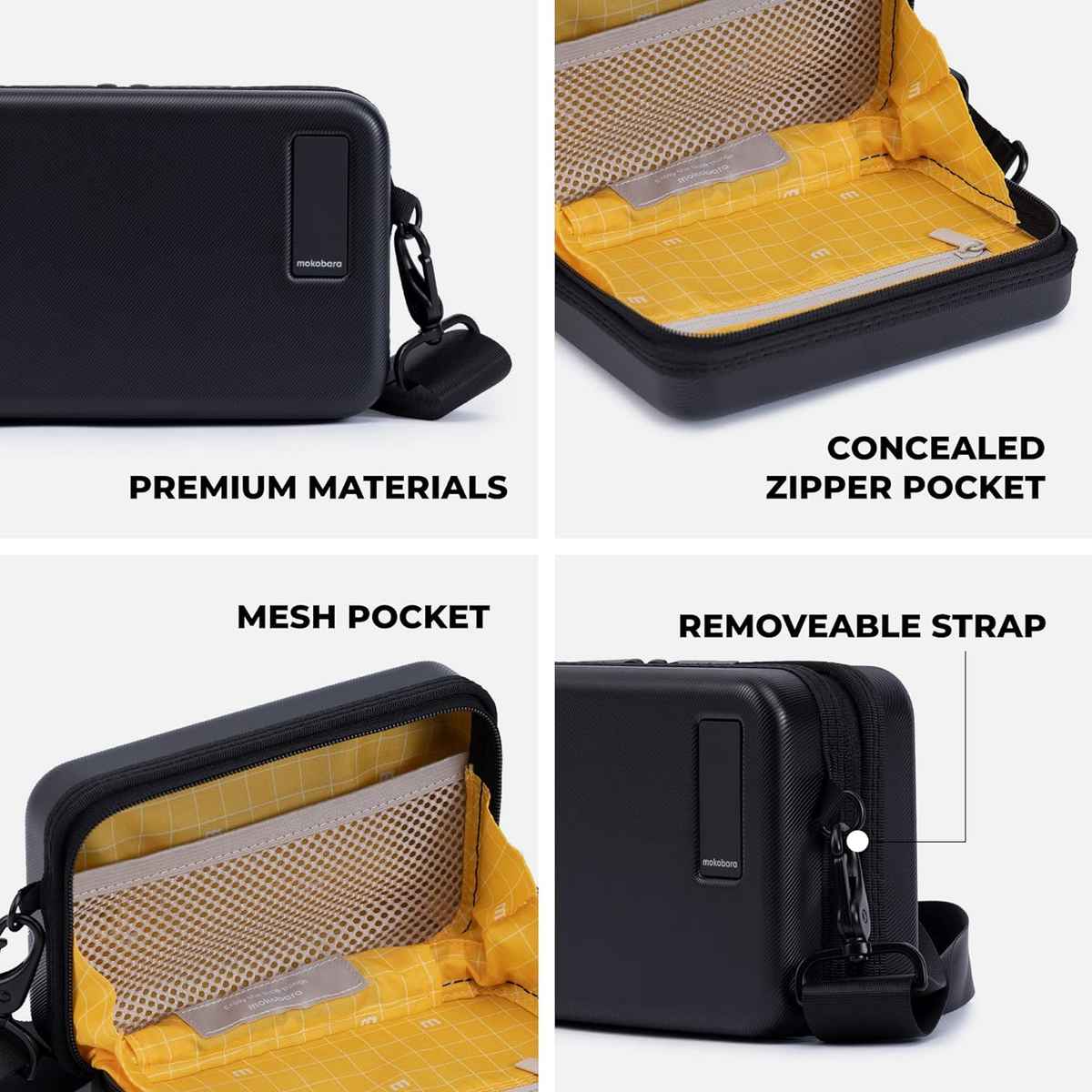 Mokobara Unisex Solid PC Travel Bag | Black - Free Size