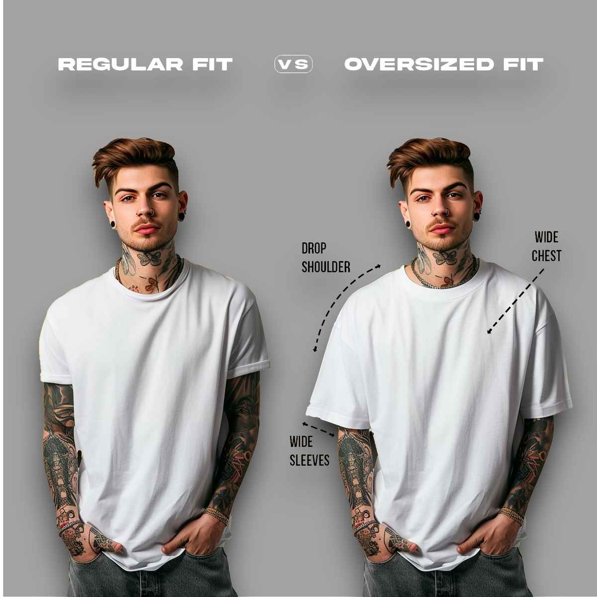 Monkey Boys Men's Oversized Printed T-Shirt | Cotton Blend | Black | SPYL120 | M