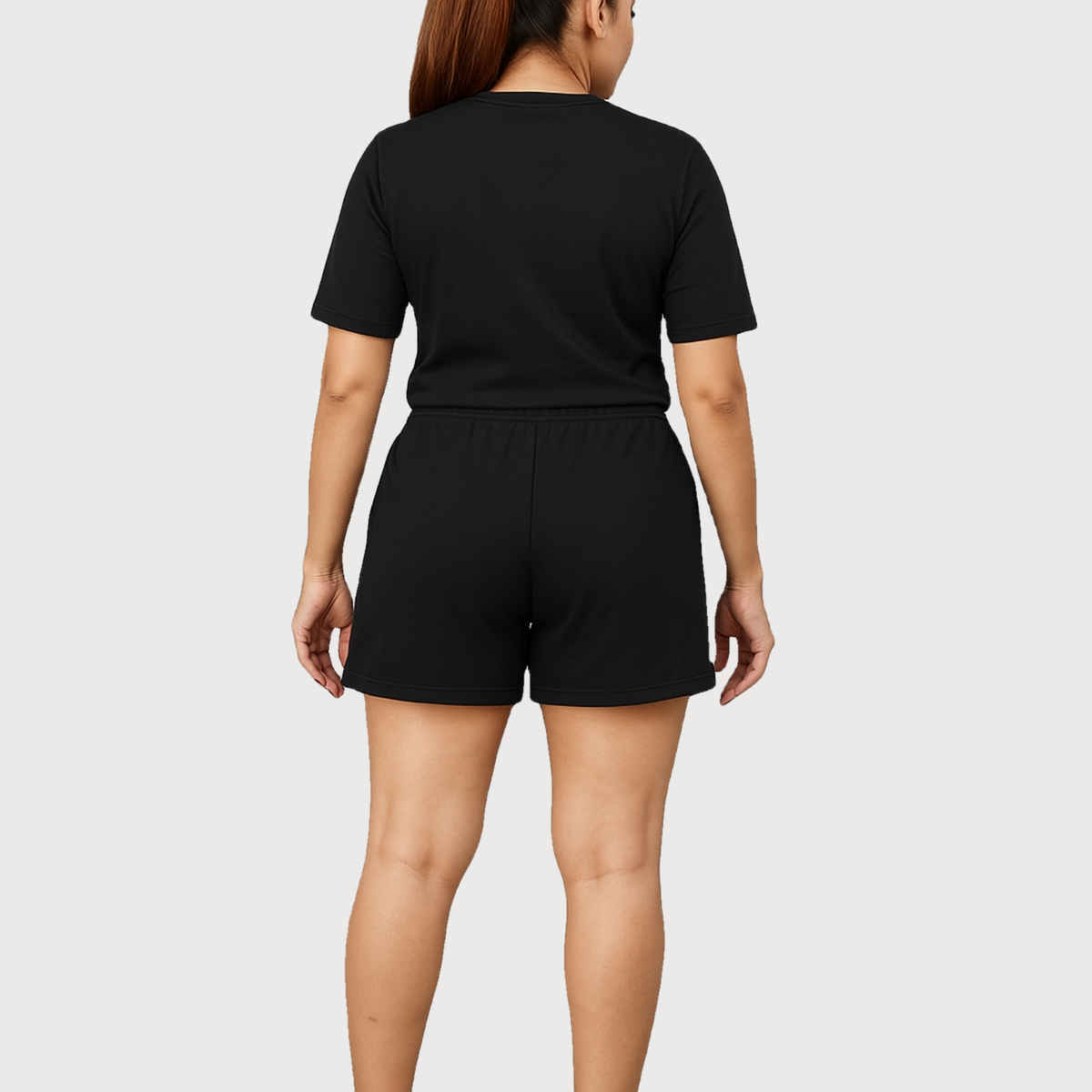 EQL Women's Pure Cotton Shorts | Jet Black - XL