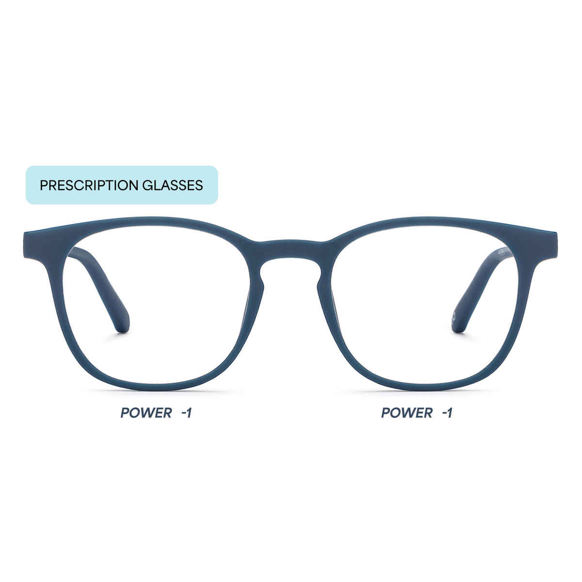 Hustlr Power by Lenskart Unisex Computer Glasses | Dark Blue - M