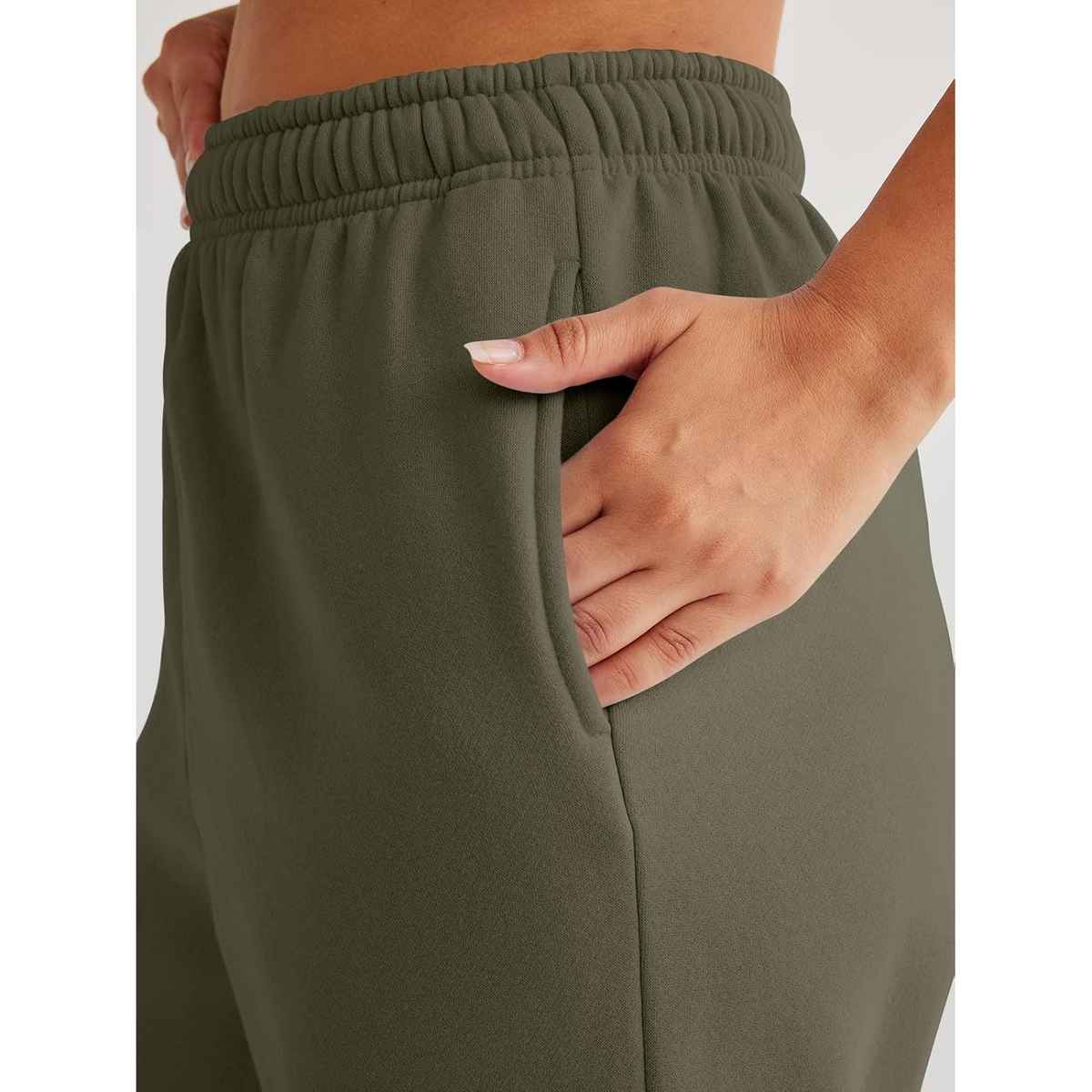 Q-rious Women's Urbanease Cargo Joggers | AMZ-17 | Olive - 32