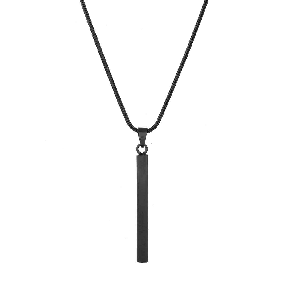 Voylla Eclipse Sleek Black Men s Pendant