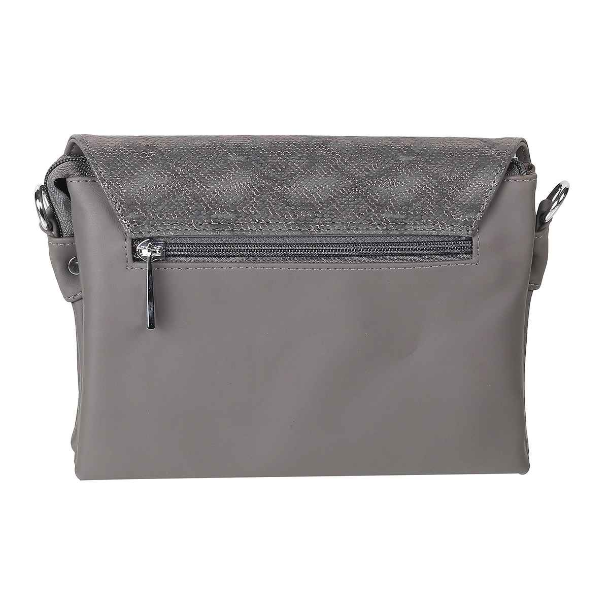 Metro Grey Synthetic Sling Bag for Women | 230-15-14