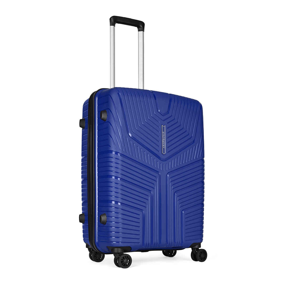 Aristocrat Prime Medium Trolley Bag | Combination Lock | 8 Wheels | Midnight Blue - 65 cm