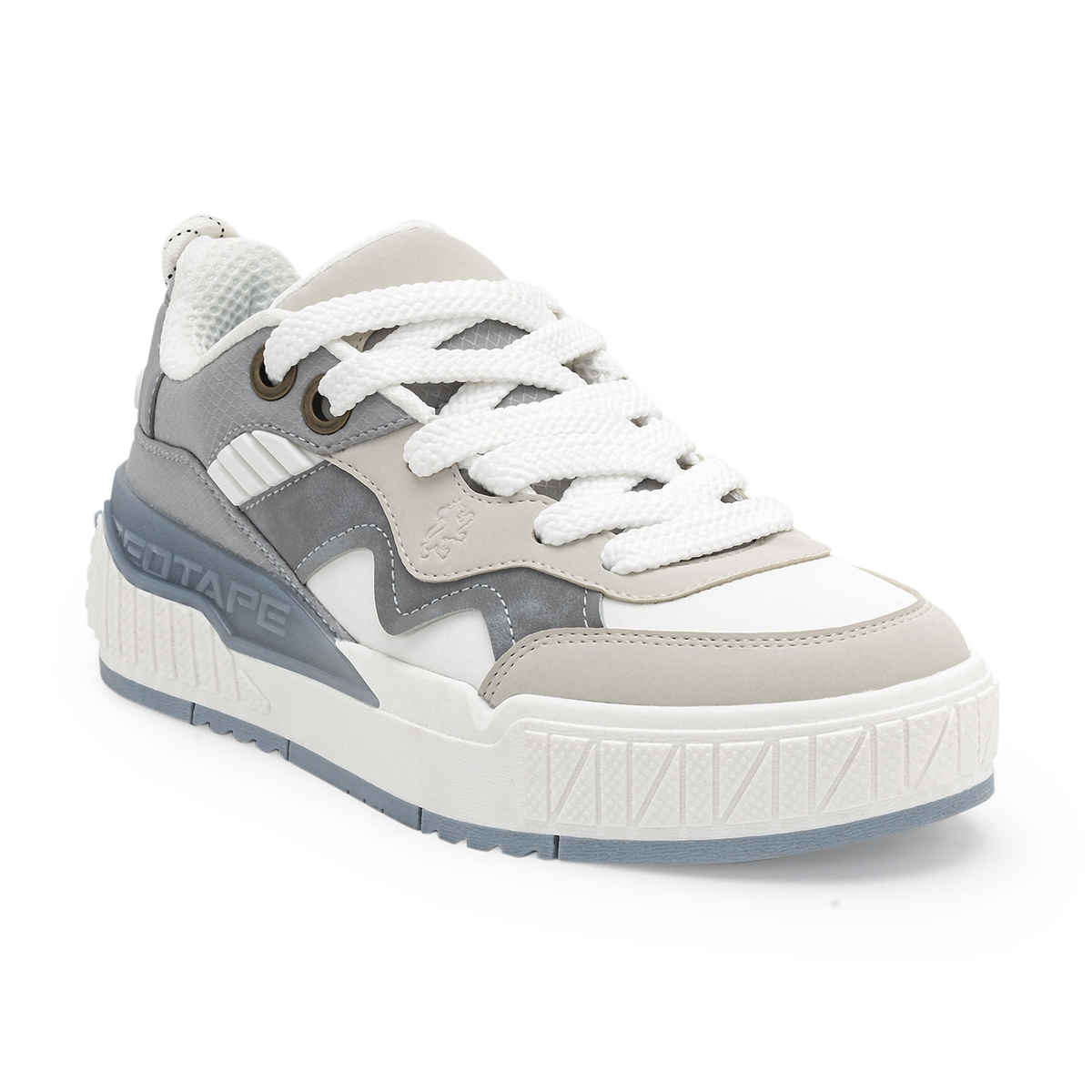 Red Tape Casual Sneaker Shoes For Men | Arch Support And Shock Absorption | Blue-Grey | Size 10