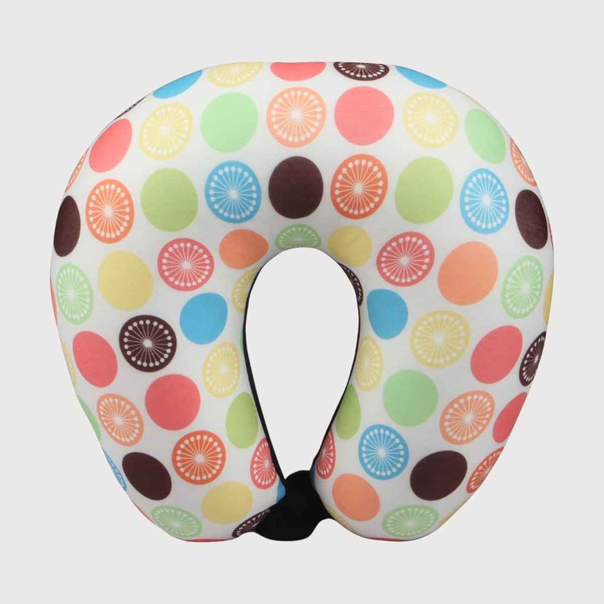 Orka Travel Digital Printed Microbeads U Neck Pillow |Lemon