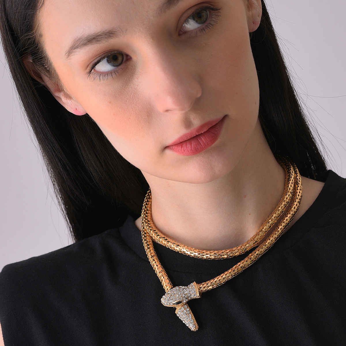 Sohi Gold Plated Designer Stone Necklace