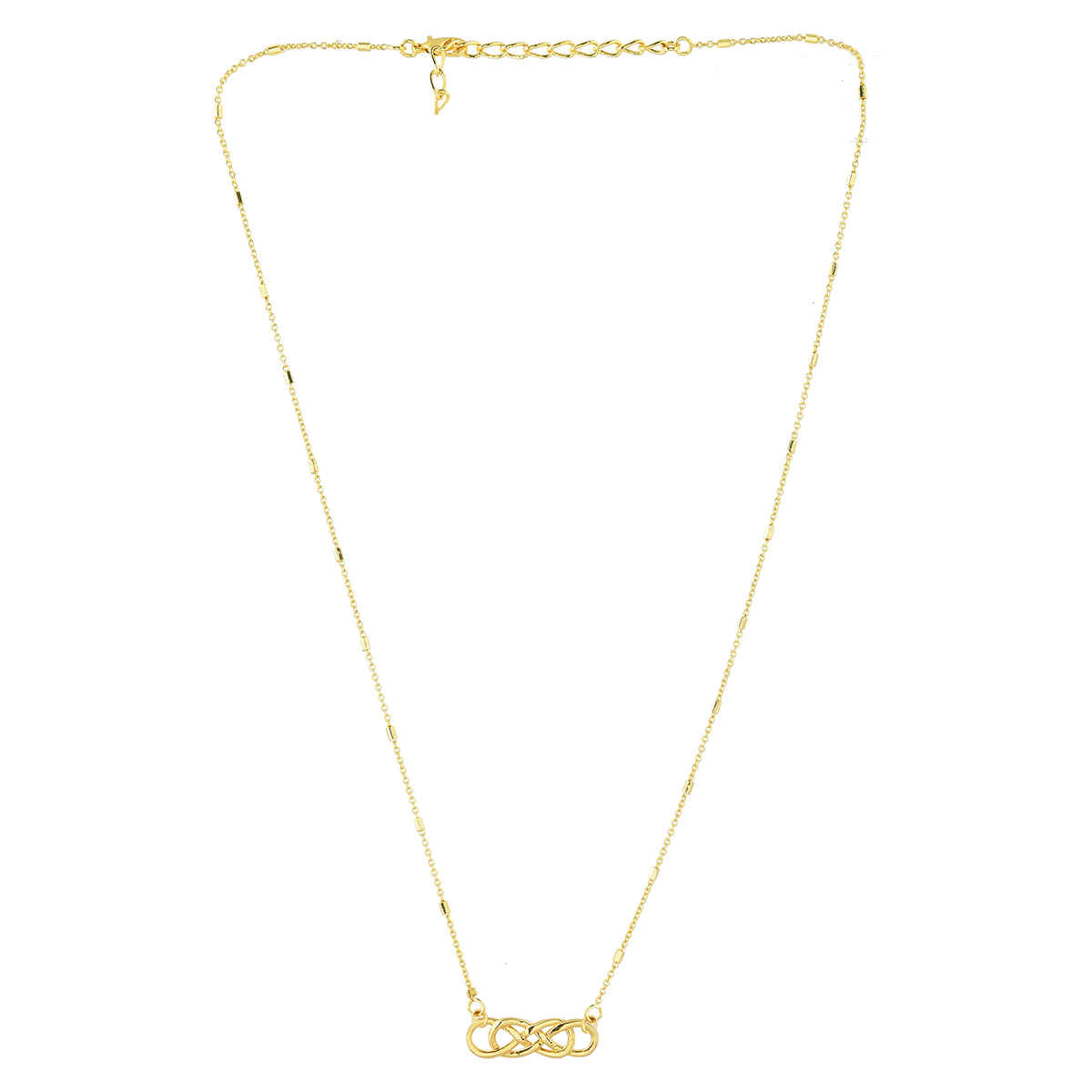 Voylla Valentine's Day Infinity Knot Of Love Pendant Necklace