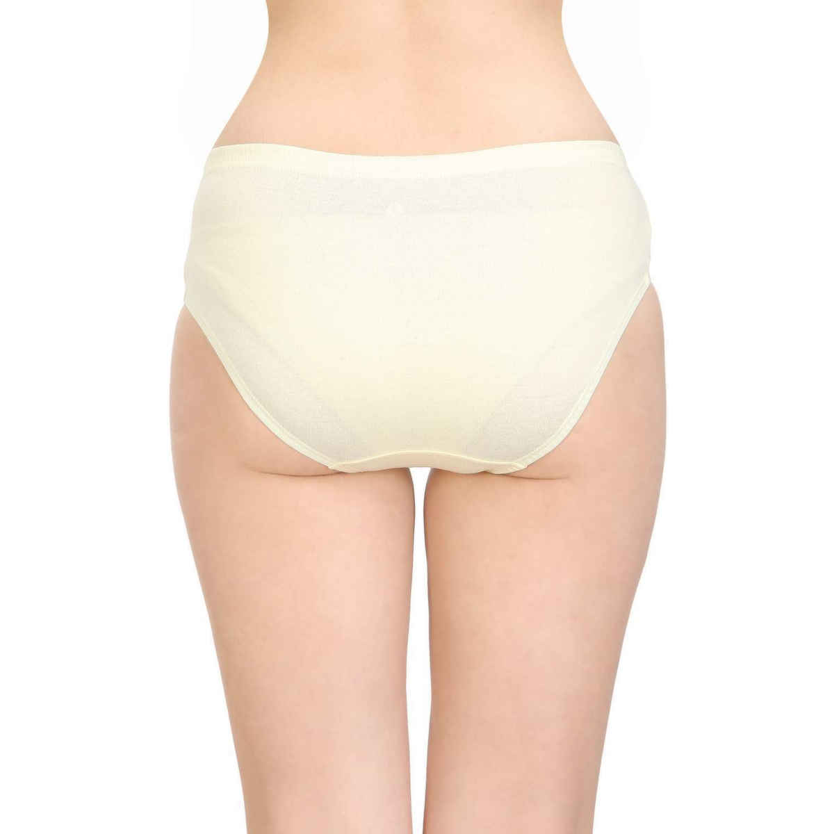 Bodycare Women Panty Plain Classic 100% Cotton Mid Rise | Assorted - XL