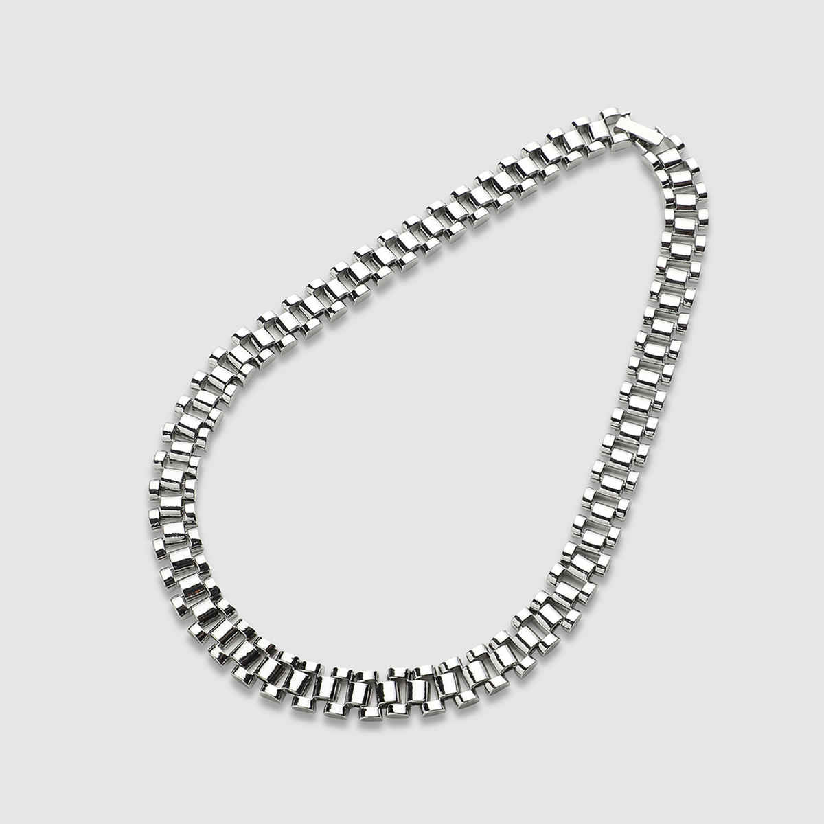 French Accent Silver-Plated Statement Chain