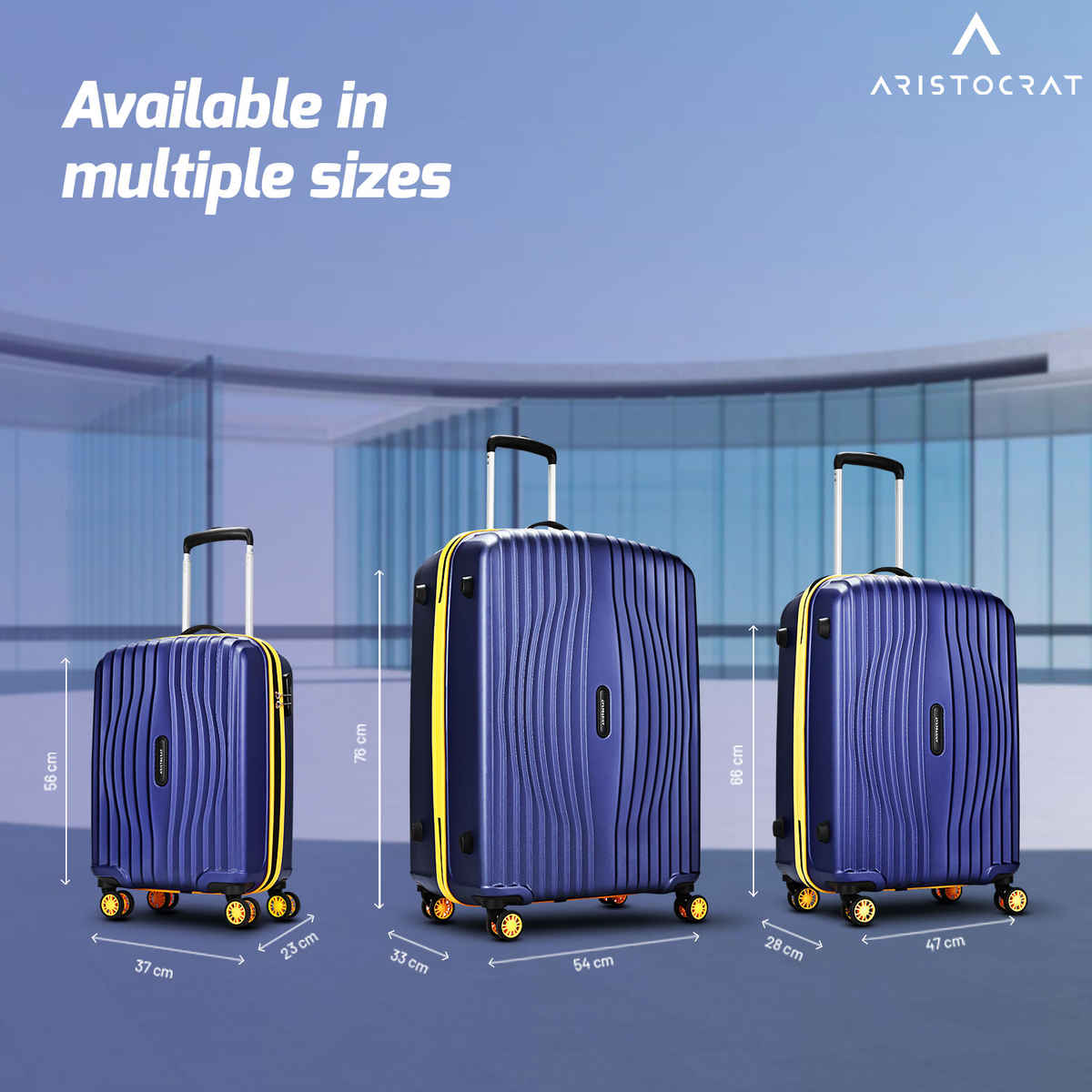 Aristocrat Vortex Plus Trolley | Midnight Blue - 65 L