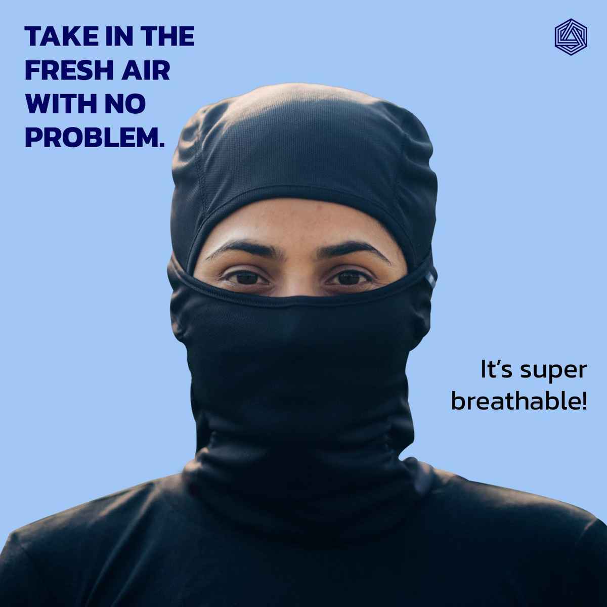 Boldfit Balaclava Black Face Mask For Travel, For Riding & Travel - Black