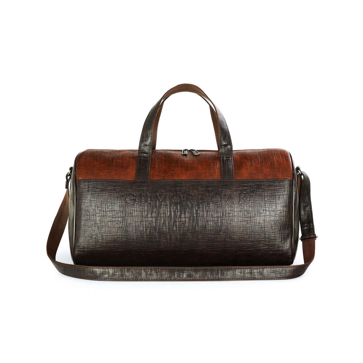 Gilmore Oak Unisex Spark Duffle Bag - Brown | 27 Liters Capacity