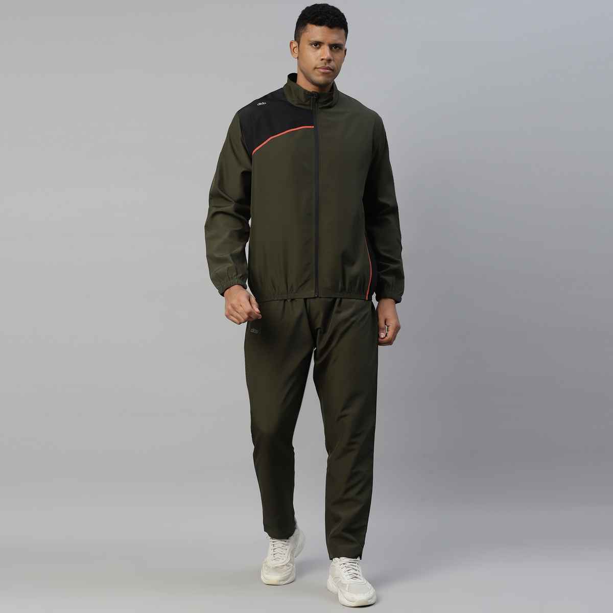 Dida Men's Sports Track Suit | Regular Comfortable Stretchable Dry-Fit | Green - M