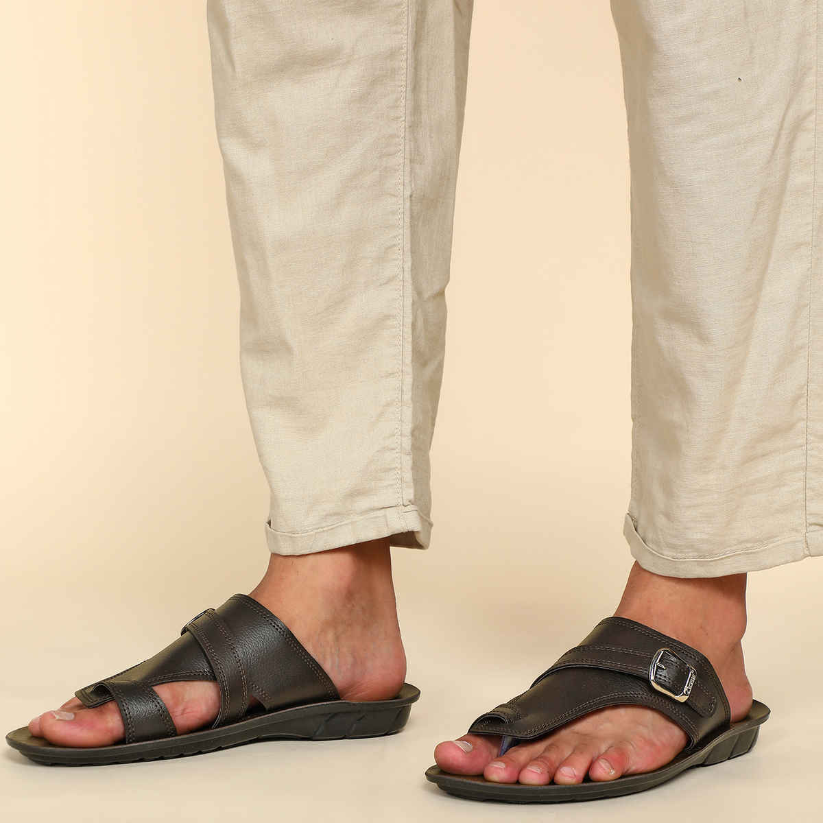 Paragon Men's Brown Pu Sandals PUK2231G UK 7