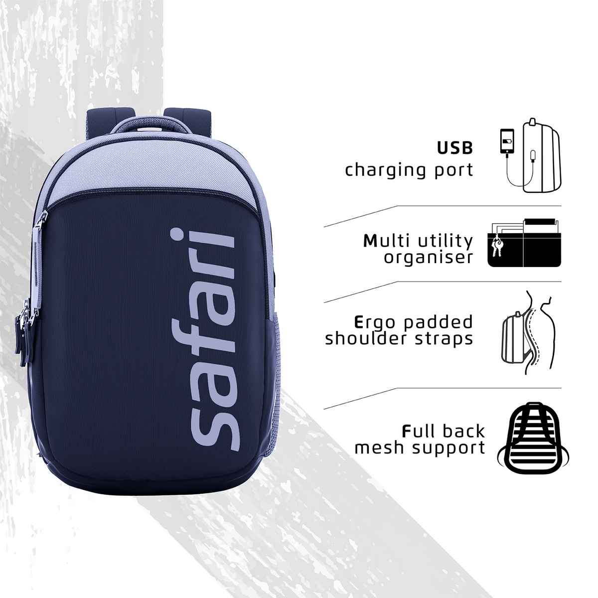 Safari Unisex Solid Polyester 30 L Top Handle Backpack | Assorted - 17 Inches