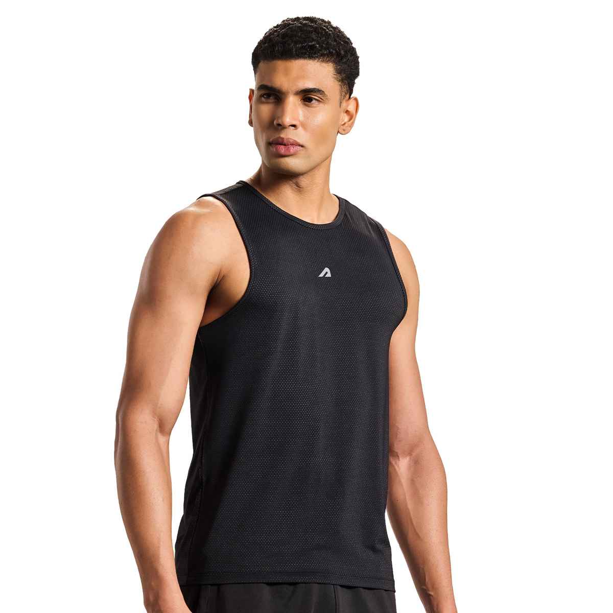 Boldfit Men's Vest Multipurpose Sando Gym Outdoor Baniyan | Black - L