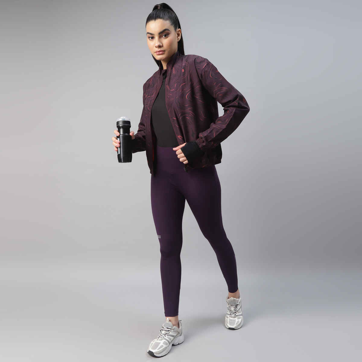 Dida Women's Sports Jacket | Regular Comfortable Stretchable Dry-Fit | Wine - S