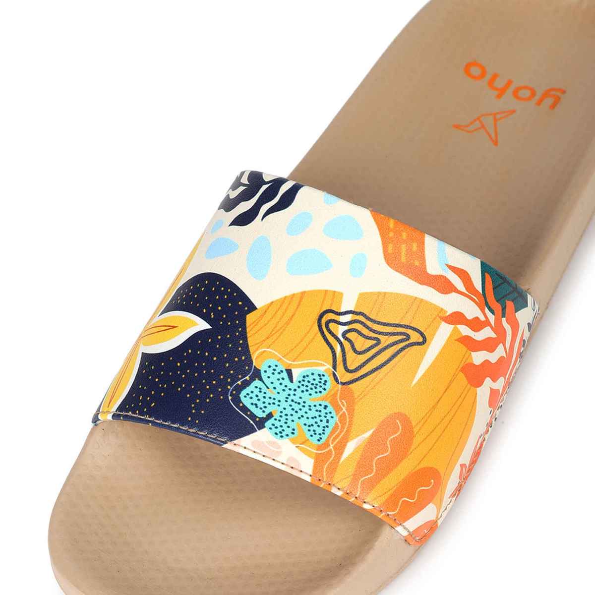 Yoho Women Sliders Tropica | Beige | UK 6